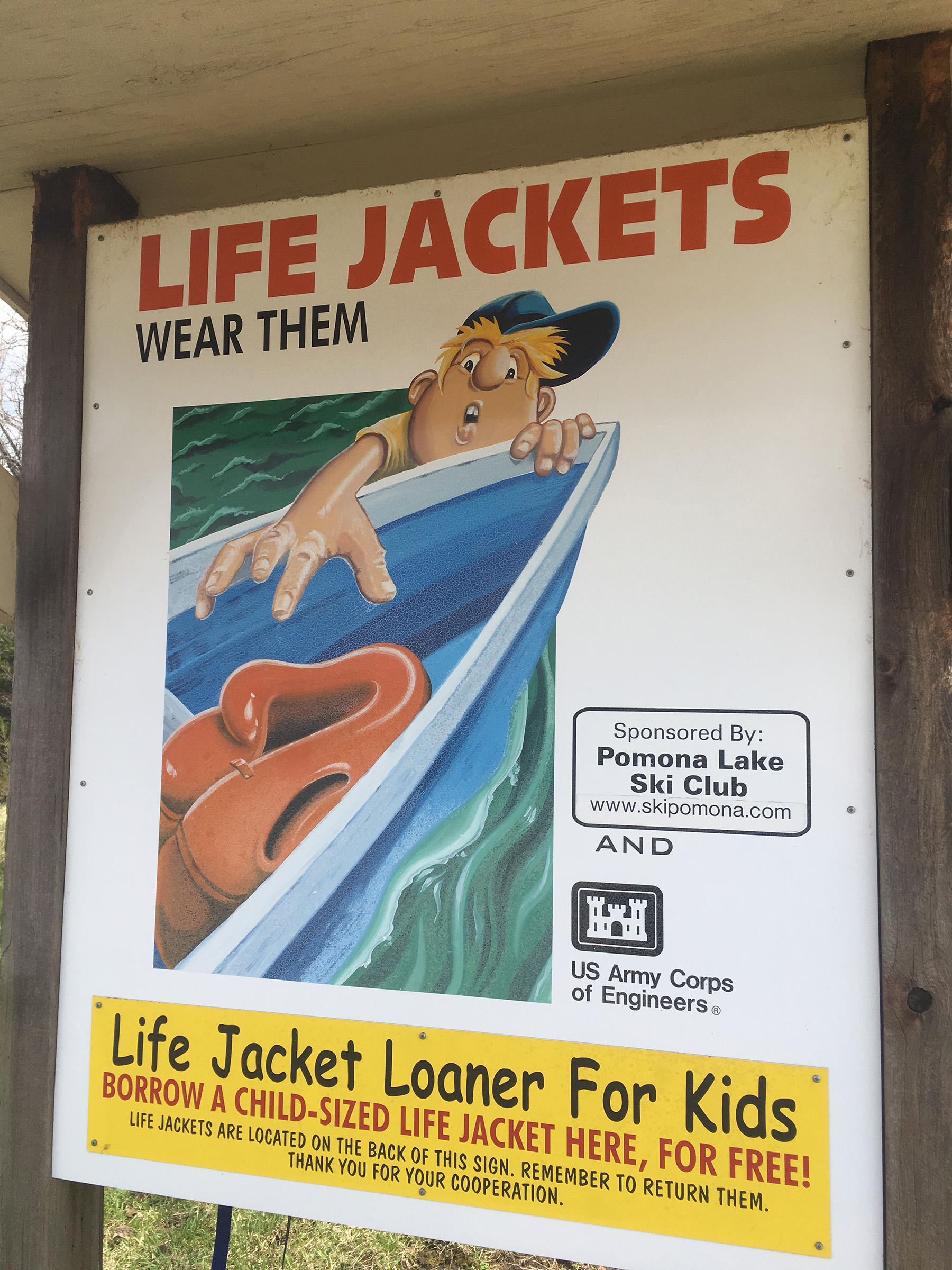 Make sure the kids have  a properly fitted life jacket.